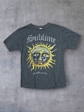 Gray Sublime Long Beach California 707 By Fantasy Activewear Sz S T-Shirt